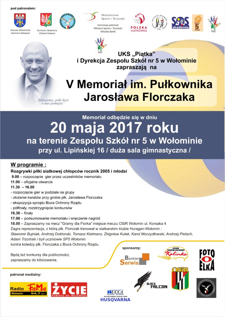 V Memoriał im. Pułkownika Jarosława Florczaka
