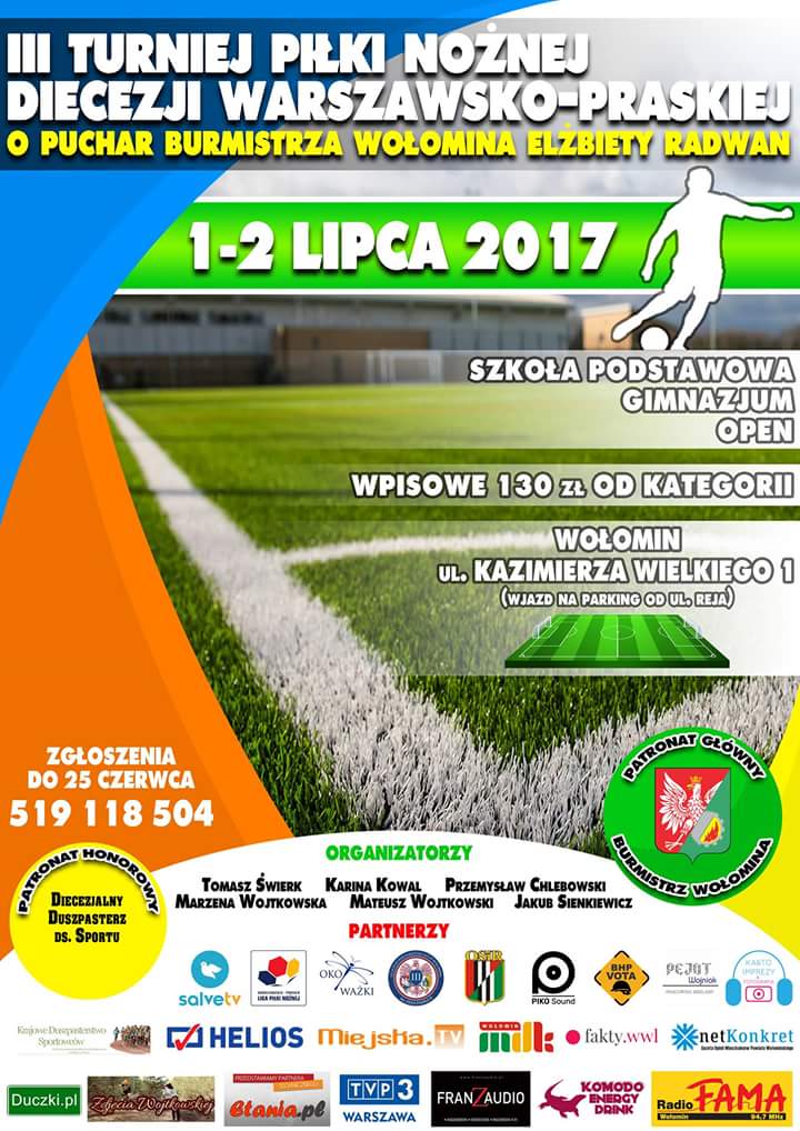 III Turniej Piłki Nożnej Diecezji Warszawsko-Praskiej o Puchar Burmistrza Wołomina