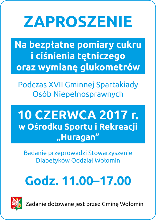 Polskie Stowarzyszenie Diabetyków zaprasza na badania przesiewowe &#8211; 10 i 18 czerwca