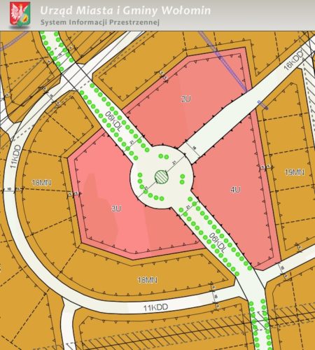 Plany zagospodarowania przestrzennego dostępne w serwisie mapowym Gminy Wołomin