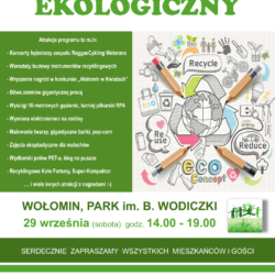 Festyn Ekologiczny - 29 września (sobota) godz. 14:00 - 19:00 Park im. B. Wodiczki