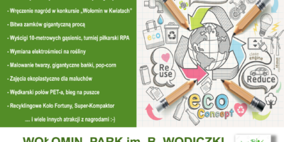 Festyn Ekologiczny – 29 września (sobota) godz. 14:00 – 19:00 Park im. B. Wodiczki Festyn Ekologiczny – 29 września (sobota) godz. 14:00 – 19:00 Park im. B. Wodiczki