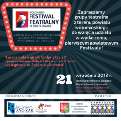 Zapraszamy na Wołomiński Festiwal Teatralny!