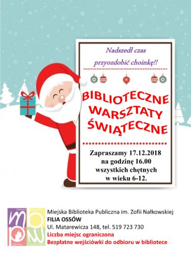 Biblioteczne warsztaty świąteczne w Ossowie
