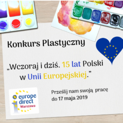 Konkurs plastyczny "Wczoraj i dziś. 15 lat Polski w Unii Europejskiej"
