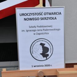 Nowe skrzydło SP im. Ignacego Jana Paderewskiego w Zagościńcu oddane do użytku