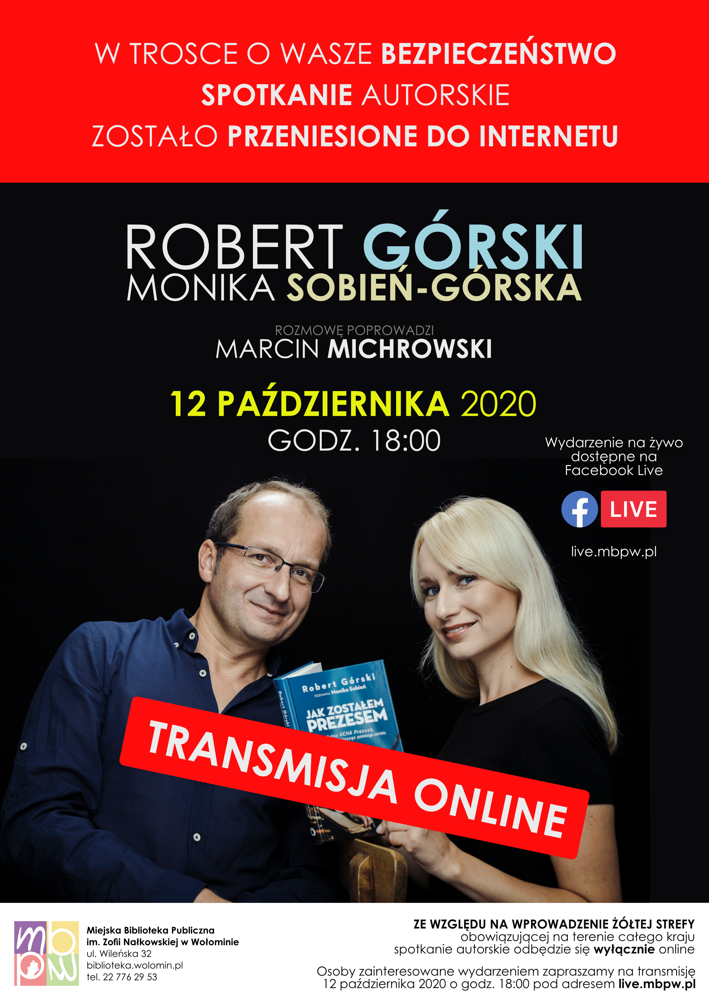 plakat spotkanie z Robertem Górskim