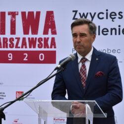 Zbigniew Gryglas Podsekretarz stanu w Ministerstwie Aktywów Państwowych podczas przemówienia