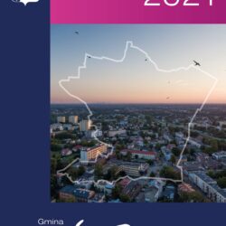 okładka projektu budżetu na 2021 rok z mapą gminy Wołomin