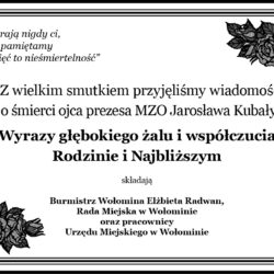 kondolencje dla Jarosława Kubały