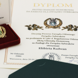 dyplom i odznaka