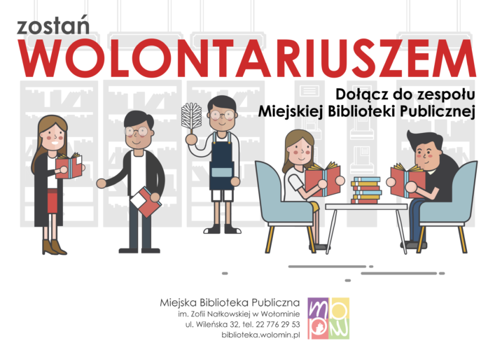 Zostań wolontariuszem Miejskiej Biblioteki Publicznej w Wołominie!