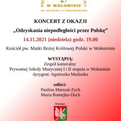 Koncert z okazji odzyskania niepodległości przez Polskę