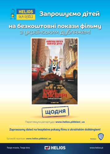 Plakat rekamujący bajkę dla dzieci Tom i Jerry