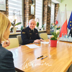 podpisanie umowy z Powiatową PSP Wołomin