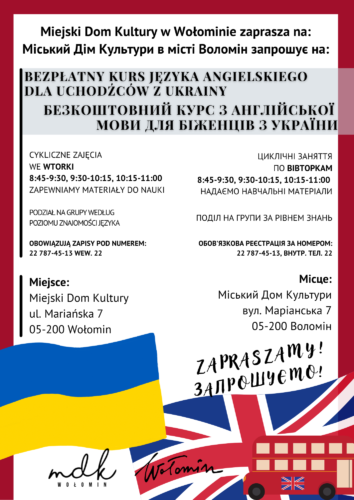 solidarni z Ukrainą kurs angielskiego