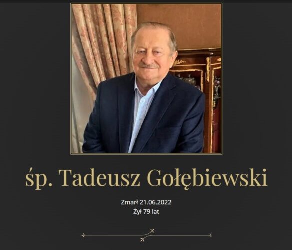 Pożegnaliśmy śp. Tadeusza Gołębiewskiego