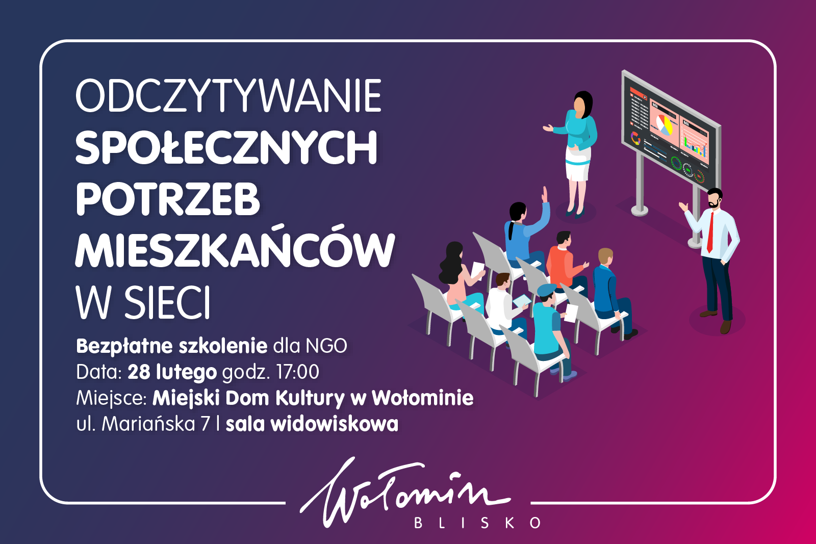 Zaproszenie na szkolenie NGO(1) Gmina Wołomin