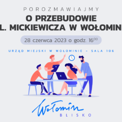 Drugie spotkanie dotyczące rozbudowy ul. Mickiewicza w Wołominie