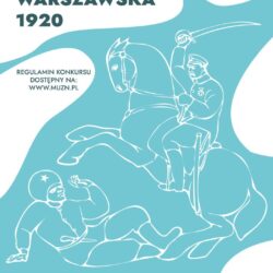 grafika informująca o konkursie na plakat upamiętniający Bitwę Warszawską 1920