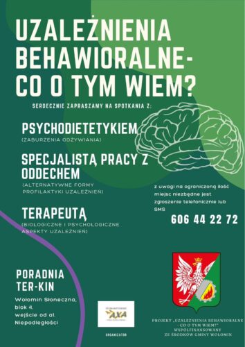 Plakat: uzależnienia bezhawioralne