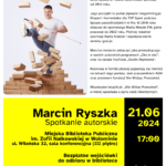 Marcin Ryszka – spotkanie autorskie