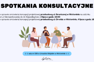 Spotkania konsultacyjne z mieszkańcami w sprawie przebudowy ulic Granicznej i Orwida w Wołominie