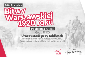 Uroczystość przy Tablicach Upamiętniających Pomoc Narodów. Pamięć o sojusznikach 1920 roku