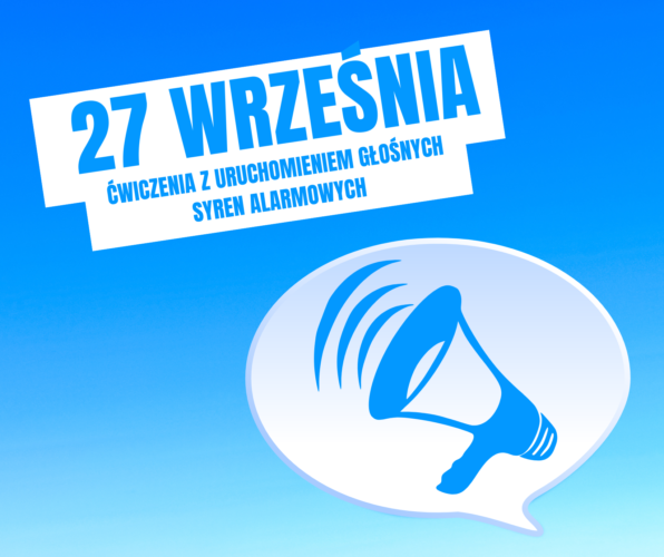 Ćwiczenia z uruchomieniem głośnych syren alarmowych