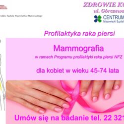 Bezpłatna mammografia w Warszawie