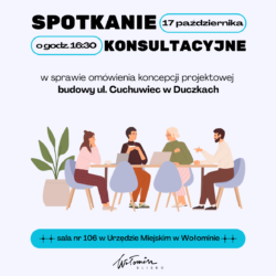 Budowa ul. Cuchuwiec w Duczkach - zapraszamy na spotkanie konsultacyjne