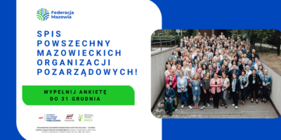 NGO, weź udział w spisie powszechnym mazowieckich organizacji