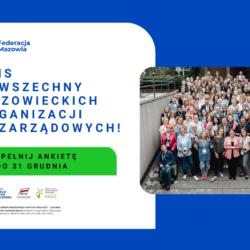 NGO, weź udział w spisie powszechnym mazowieckich organizacji