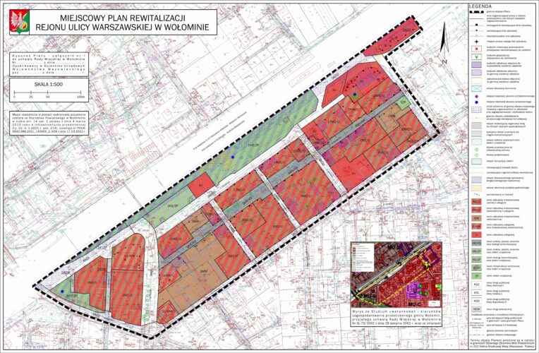 Wyłożenie do publicznego wglądu projektu miejscowego planu rewitalizacji rejonu ulicy Warszawskiej wraz z prognozą oddziaływania na środowisko