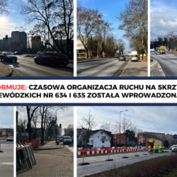 MZDW informuje: 7 lutego została wprowadzona czasowa organizacja ruchu na skrzyżowaniu dróg wojewódzkich 634 i 635 w Wołominie