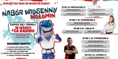 Wiosenny nabór do Klubu SameJudo Wołomin! W marcu trenuj za darmo