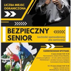 Zapraszamy na zajęcia „Bezpieczny Senior”!