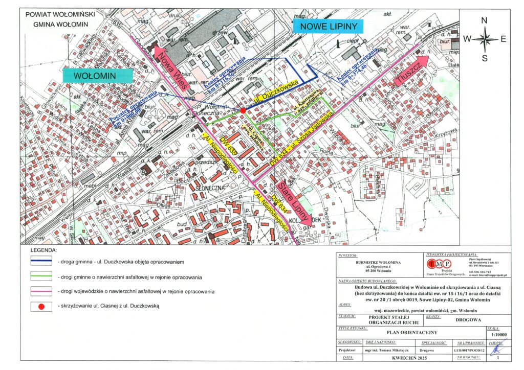 Stała organizacja ruchu na ulicy Duczkowskiej w Wołominie
