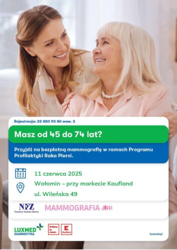 Bezpłatna mammografia w Wołominie