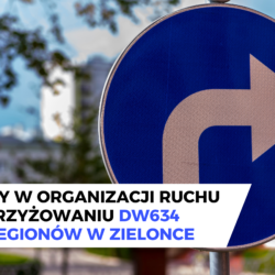Zmiany w organizacji ruchu na skrzyżowaniu DW634 z ul. Legionów w Zielonce