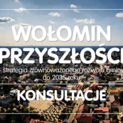 widok Wołomina z lotu ptaka