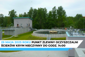 Skrócenie godzin pracy punktu zlewnego Oczyszczalni Ścieków Krym