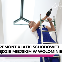 Trwa remont głównej klatki schodowej w Urzędzie Miejskim w Wołominie
