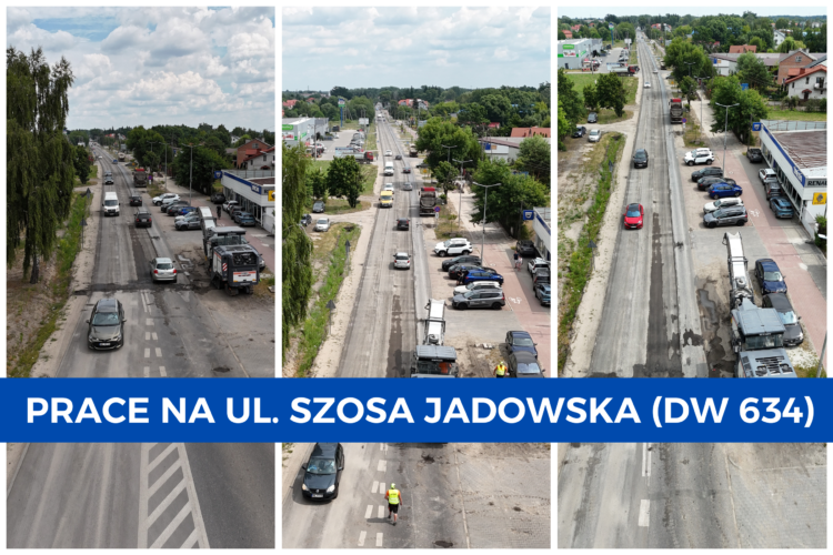 Trwają prace na ul. Szosa Jadowska (DW 634)