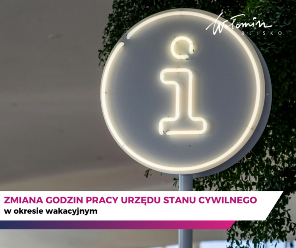 Zmiana godzin pracy Urzędu Stanu Cywilnego w okresie wakacyjnym