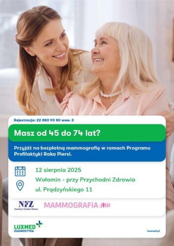 Bezpłatna mammografia w Wołominie