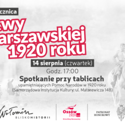 Obchody 105. rocznicy Bitwy Warszawskiej w Ossowie