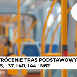 Przywrócenie tras podstawowych linii L35, L37, L40, L44 i N62