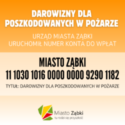 Pomoc dla poszkodowanych w pożarze w Ząbkach – dołącz do zbiórki!