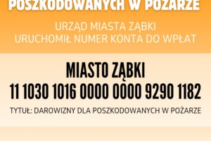 Pomoc dla poszkodowanych w pożarze w Ząbkach – dołącz do zbiórki!